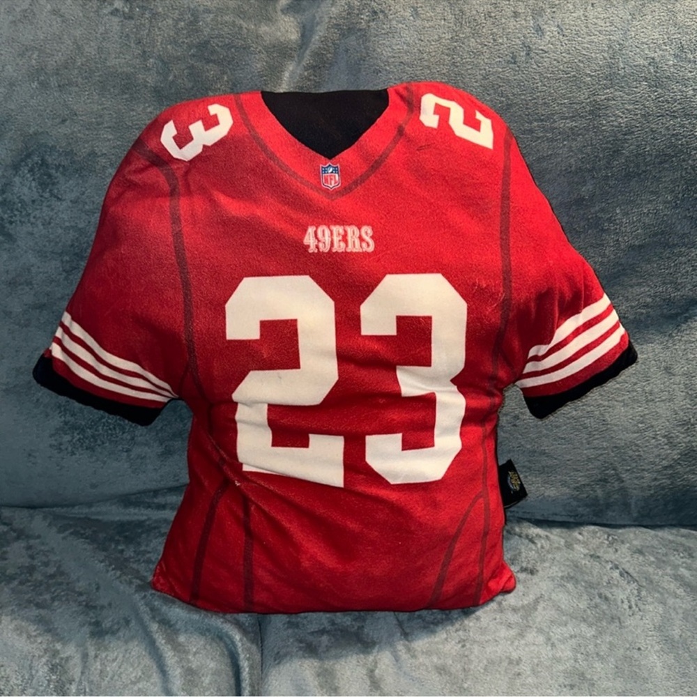 Big league pillows San Francisco 49ers Jersey 23 McCaffrey Pillow damaged